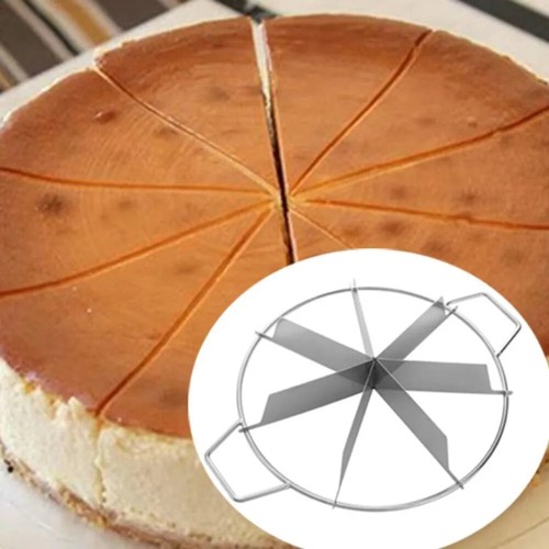 Household Stainless Steel Pizza Cutter with Handle Rust-proof Cake Slicers - Picture 2 of 5
