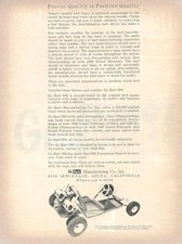 Publicité Go Kart 1961 / Azusa CA