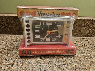 WESTCLOX Tide II White Electric Alarm Clock Retro New Nos Vintage