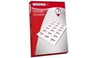 Kores Universal Etiketten Weiß 70 X 37 Mm 100 Blatt 2400 Etiketten Labels Druck