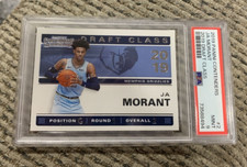 2019-20 Panini Contenders JA MORANT #2 RC Rookie Draft Class PSA 9 MINT GRIZZ