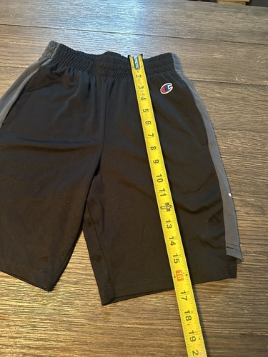 LOT OF 2! Boys Champion Vertical Script Logo Mesh Shorts Gray Size Medium - Picture 12 of 12