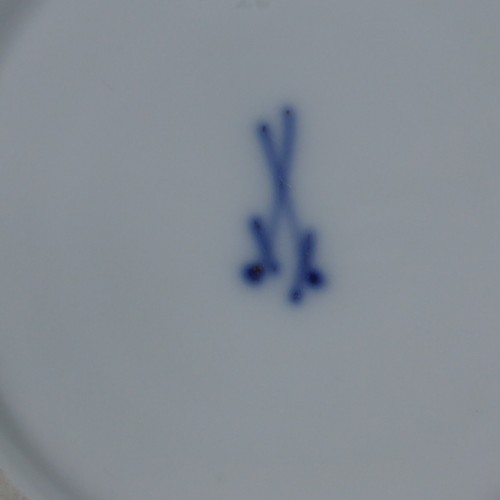 Meissen Gedeck Tasse Untertasse Teller Rote Rose Schwanenhenkel vor 1934 (08) - Picture 9 of 17