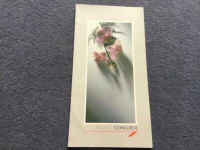 British Airways Concorde London - New York 10th Anniversary Menu 1986 Vers 2