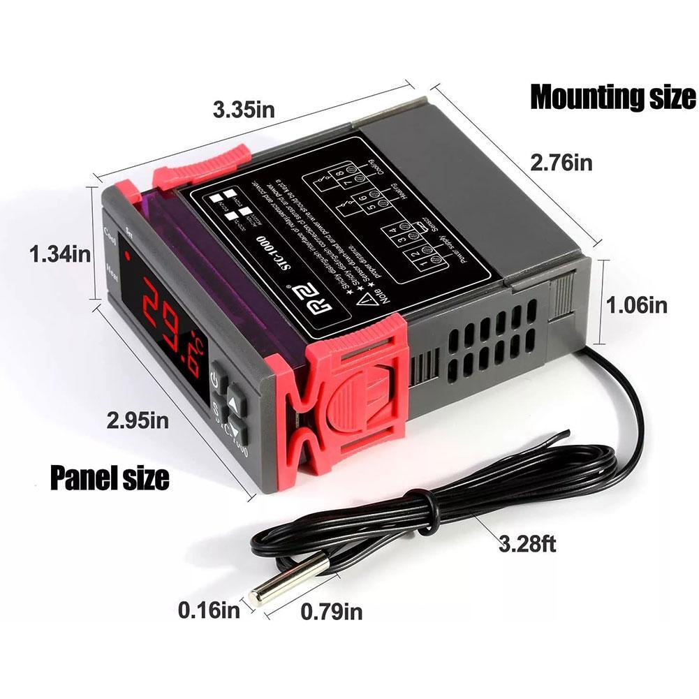STC1000 Digital Temperature Controller Thermostat w/ Sensor AC110V