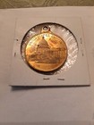 VINTAGE OLD POLITICAL COIN TOKEN MEDAL HOLED THE WHITE HOUSE U.S. CAPITOL BRONZE — photo 1