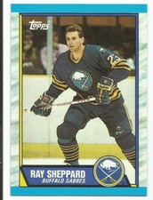 RAY SHEPPARD 1989-90 TOPPS CARD NM-MT+ CONDITION BUFFALO SABRES