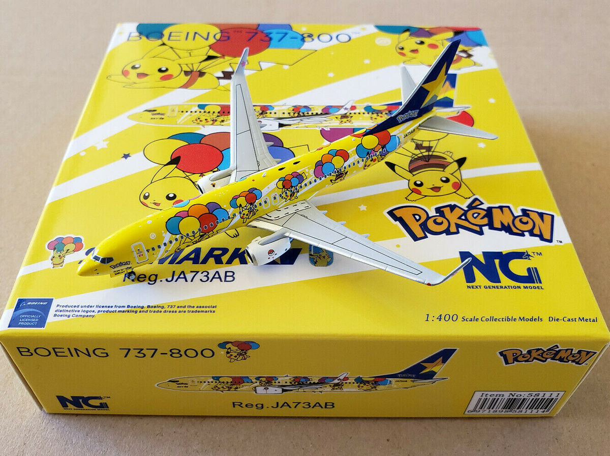 1/400 NG Model Boeing 737-800 Skymark Airlines JA73AB Pokemon