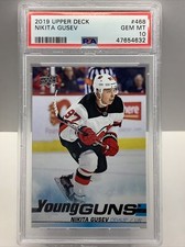 2019 UPPER DECK NIKITA GUSEV YOUNG GUNS #468 RC PSA 10 GEM MT