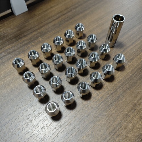 24pcs M12*1.5 Stainless Steel Wheel Nuts Lug Nuts Hex 19mm Length 35mm - Picture 4 of 15