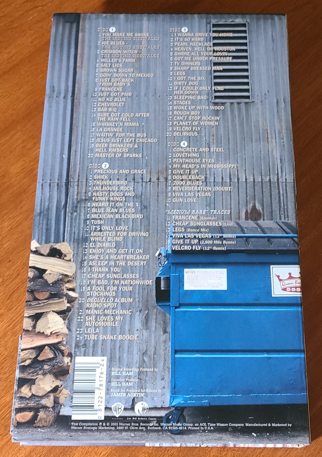 ZZ Top Chrome, Smoke & B.B.Q. (2003 Warner Bros. 4CD boxset) Like New 81227817626 eBay