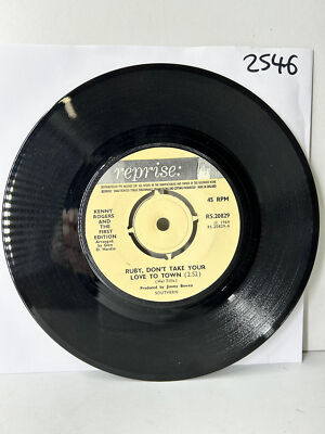 Ruby Don't Take Your Love To Town/Girl Get Ahold of Yourself by Kenny Rogers 7'' 