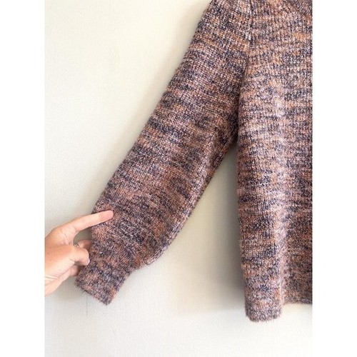 Madewell Women's Sweater XXS Space Dyed Eaton Puff Sleeve Knit Pullover NWT $80 - Picture 6 of 9