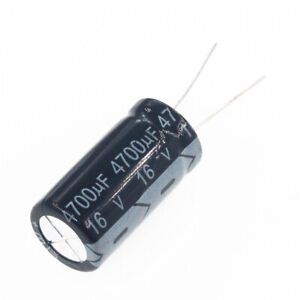 5 x 16V 4700UF ALU ELECTROLYTIC CAPACITOR PACK OF 5 13mm x 25mm 105C