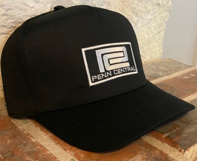 Cap / Hat (Black) -Penn Central (PC) #11877- NEW