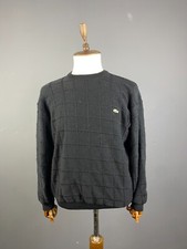 Lacoste Black Wool Knit Long Sleeve Sweater Size FR 7 / US 2XL