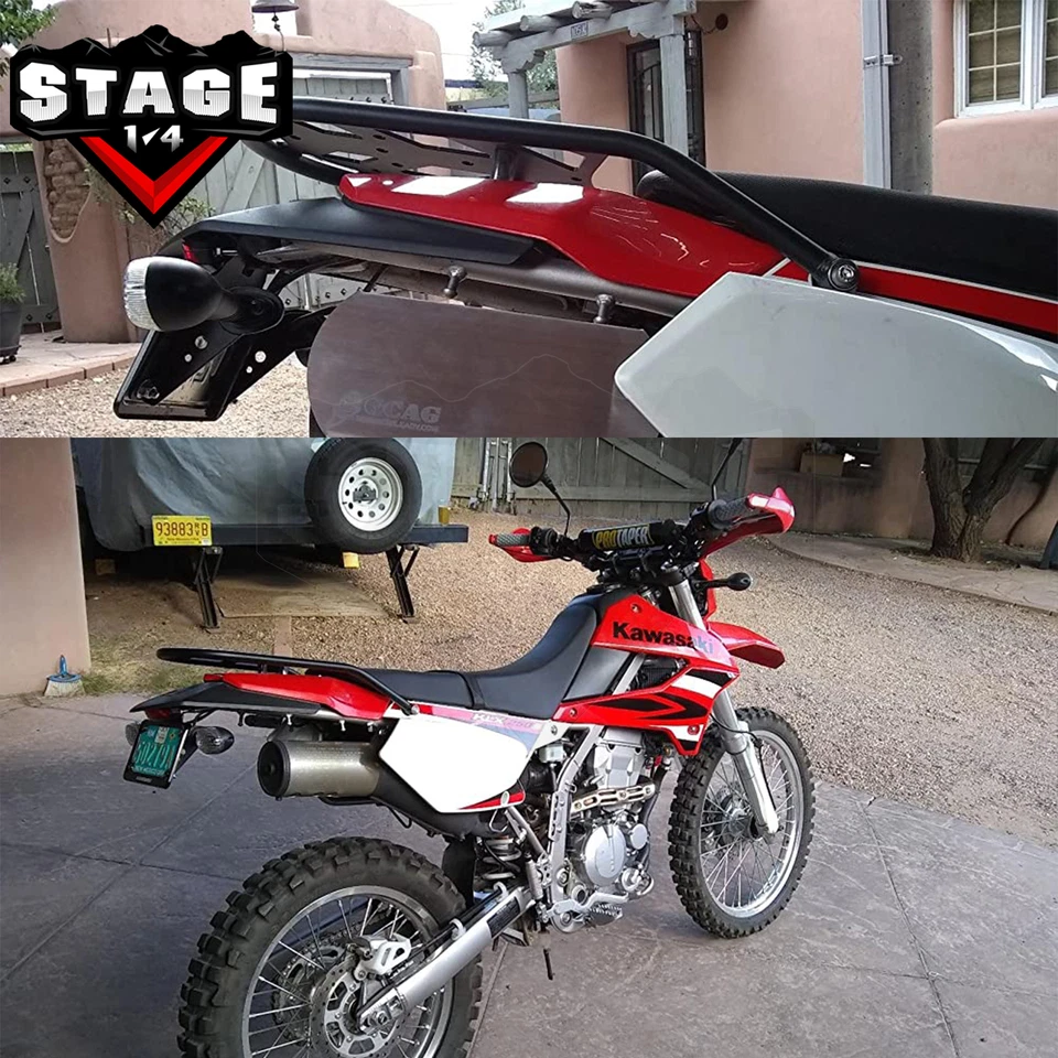 MOFUN For 2009-UP Kawasaki KLX250S ENDURO Series Rear Luggage Rack Cargo Holder - Image 3 of 4