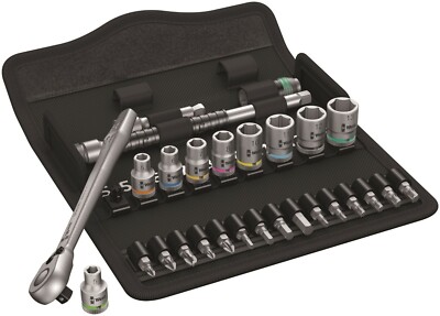 Wera 8100 SA 8 Zyklop Metal Switch Socket Set 1/4'' Drive Metric 05004018001