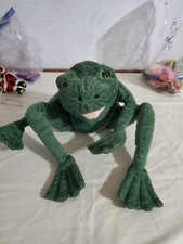 Folkmanis "Long-Legged Frog" Puppet 14" Plush Working Mouth Arms Stuffed Toad