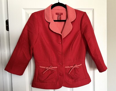 Sangria Retro Blazer Women s Size 8