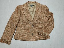 Ladies' Episode Wool Jacket In Brown And Green (size 12uk, 42eu)