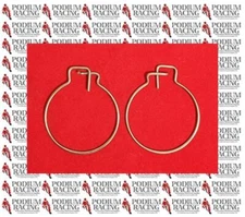 DUCATI PANIGALE 1199 SILVER TITANIUM REAR WHEEL AXLE NUT SAFETY SPRING CLIPS 2PC