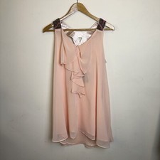 asos Women’s Beaded Shoulder Cascade Neckline Mini Dress Sleeveless Boho Fairy