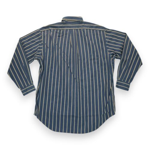 Vintage Ralph Lauren 90's Verticle Stripes Large Blaire Button Down Large Men's - Picture 2 of 5