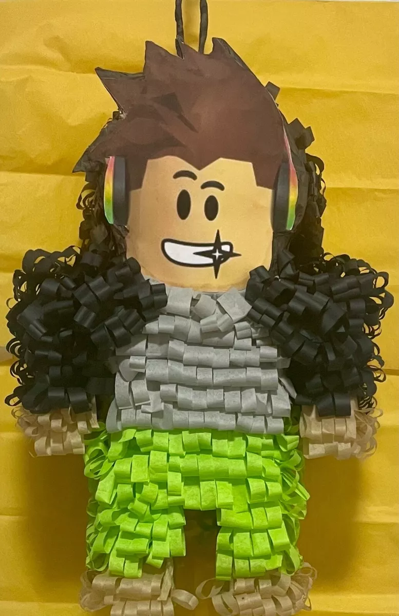 Roblox Boy Custom Made Pinata 21” x 12” x 6”