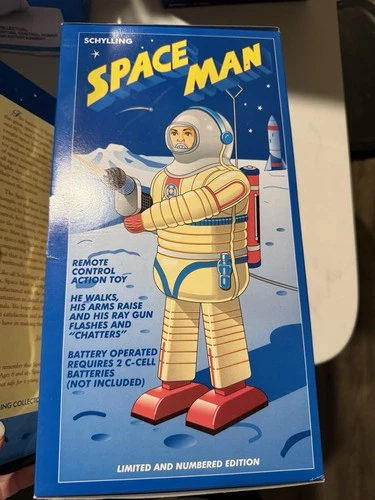 schylling tin toys Schylling Space Man Remote Control Vintage MIB