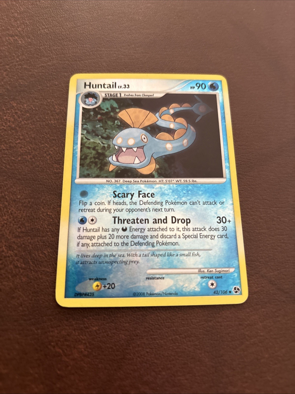 Pokemon TCG Huntail 42/106 Great Encounters (GE) Reverse Holo LP