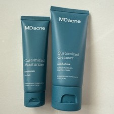 NEW Md Acne Customized Cleanser-Hydrating Customized Moisturizer-Soothing