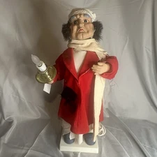 Vintage TELCO Motionette ~ SCROOGE~ Christmas Carol 20” Rare- Works VIDEO