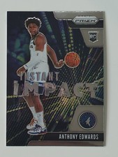 2020-21 Anthony Edwards RC Rookie  Panini Prizm Instant Impact Wolves Insert #1