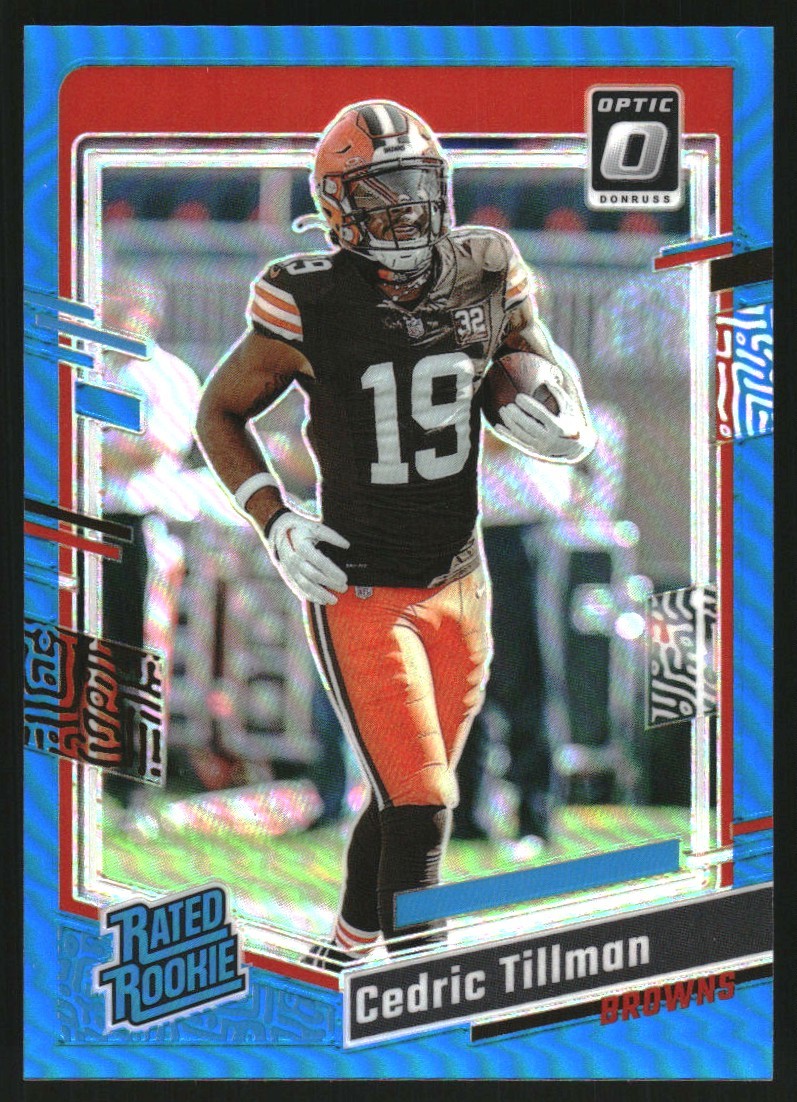 2023 Donruss Optic Aqua #224 Cedric Tillman RR /299