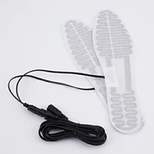 1pair Winter Outdoor Sports Heating insoles sheet Film 12V Foot Warmer Socks