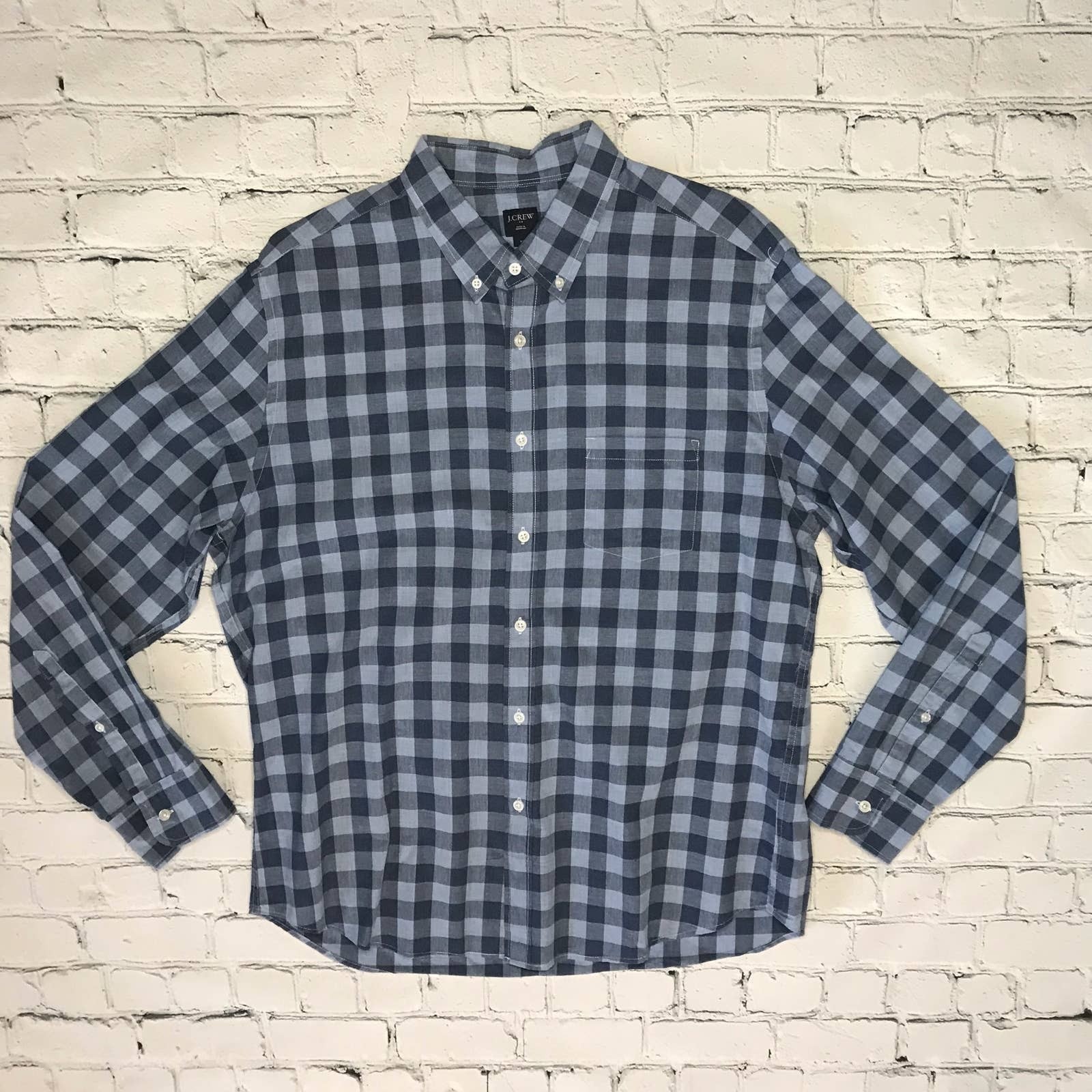 Gingham Blue J.Crew Button Down - image 8