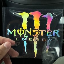 Monster Energy Fuel Filler Sticker Emblem, Laser Cutting, Motorcycle Tank Decal