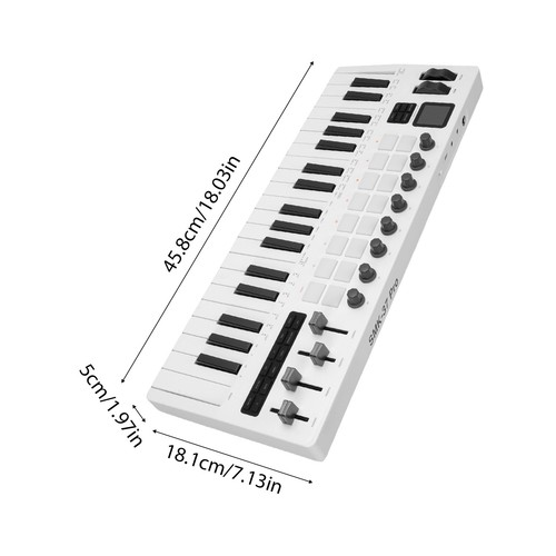 M-VAVE MIDI Keyboard 37-Key With Velocity Sensitivity 16 RGB Backlit Drum JRMH - Picture 9 of 24