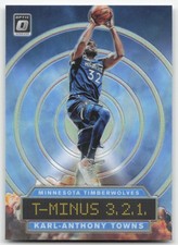 2019-20 Donruss Optic #10 Karl-Anthony Towns T-Minus 3, 2, 1, Holo