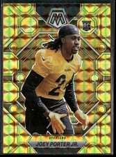 2023 Panini Mosaic #335 Joey Porter Jr. Reactive Yellow Mosaic