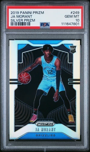 PSA 10 2019 Panini Prizm Ja Morant Silver Rookie RC #249