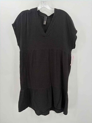 Pre-Owned Bobi Black Size Medium Knee Length Sleeveless Dress