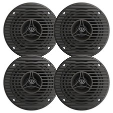 Milennia 3.5" 75 Watt Max Full Range All Weather Graphite Grey Speakers QTY 4