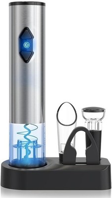 CIRCLE JOY 5-in-1 Electric Wine Opener Gift Set Stainless Steel Electric...