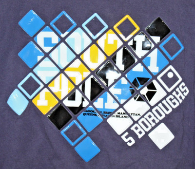 Y2K Southpole 5 Boroughs Graphic T-Shirt XL Streetwear Hip Hop Tee