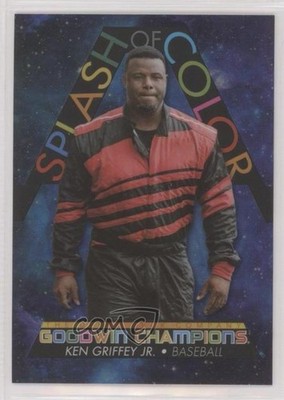 2022 Goodwin Champions Splash of Color Platinum Cosmic Ken Griffey Jr HOF bg1