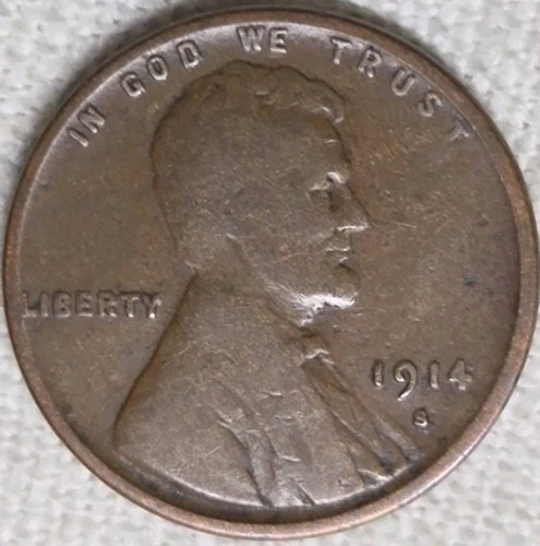 1914 S Lincoln Cent Fine G+. Breaking up Sets. True Auction.