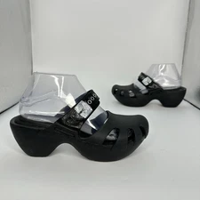 Dr. Scholl's Dance Women 8 M Heeled Clog On Black Slip on