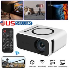 3D Projector LED Mini WiFi Video Home Theater Cinema For Android IOS System